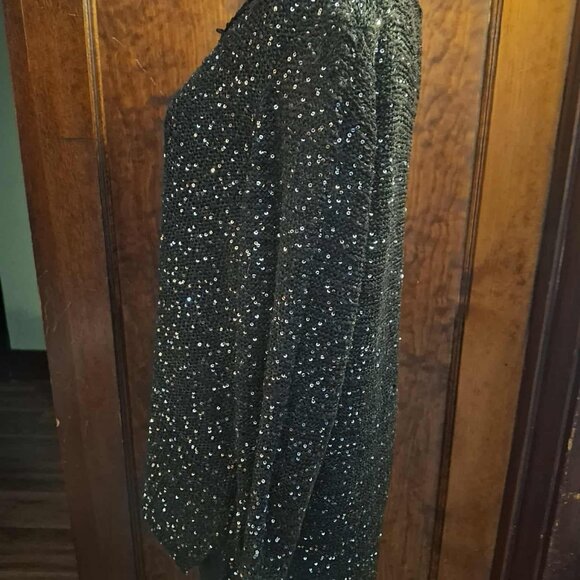 Studio Y Black Blouse with Sequins - Picture 4 of 5